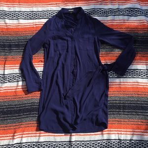 Express Shirt Dress With Tie
